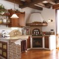 Cucina Mazzantica con intonaco